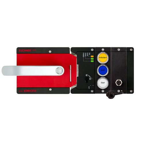 Serratura con impugnatura - MGB2-L1H-MLI-U-CA-L-161929 - EUCHNER GmbH + Co. KG - a pulsanti / elettromeccanica / per porta