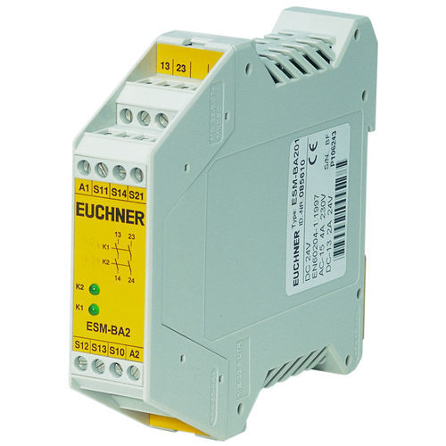 Relè di sicurezza di arresto di emergenza - ESM-BA201 - EUCHNER GmbH + Co. KG - su guida DIN / a doppio canale / monocanale