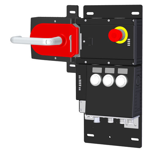 Serratura con impugnatura - MGB-L1HB-EIA-L-128327 - EUCHNER GmbH + Co. KG - a pulsanti / elettromeccanica / per porta