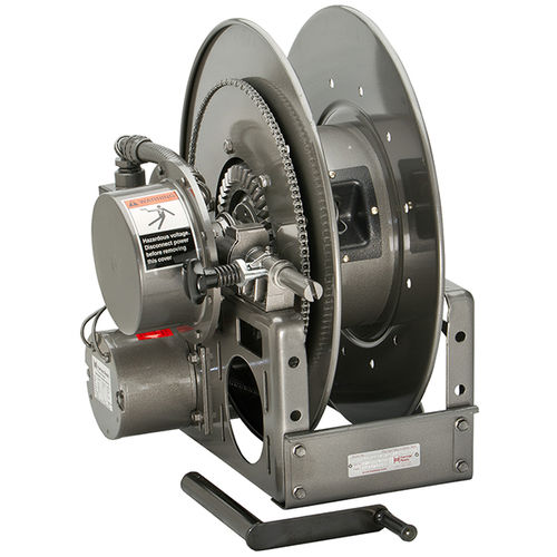 Avvolgitore di cavi - ECR6600 Series - HANNAY REELS - a motore / per cantiere di costruzione / fisso
