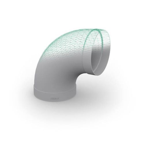 Raccordo pneumatico - HoKa GmbH - a bicchiere / da saldare / gomito a 90°
