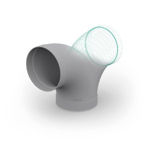 Raccordo pneumatico - HoKa GmbH - a bicchiere / da saldare / gomito a 90°