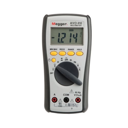 Multimetro digitale - AVO410 - MEGGER - portatile / 1000 V / 10 A