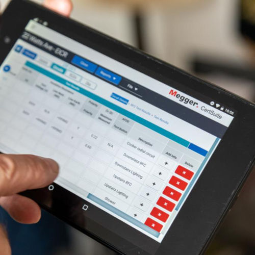 Software per test - CertSuite PAT - MEGGER - di gestione di rapporto / di controllo qualità / registratore di dati