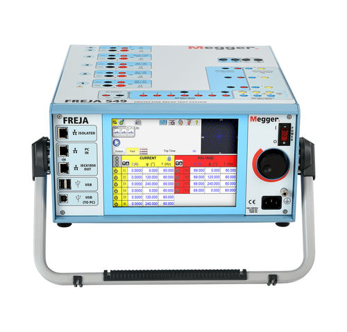 Sistema di test per relè - FREJA 549 - MEGGER - elettrico / di impedenza / per macchinari e impianti elettrici