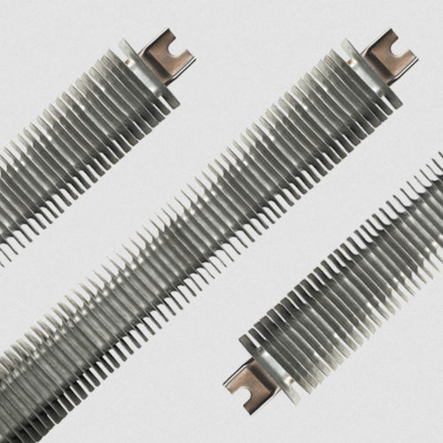 Resistenza riscaldante tubolare - FINBAR™ - Watlow Electric Manufacturing Company - con alette / in acciaio