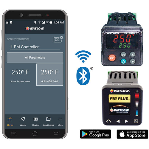 Applicazione mobile di regolazione - EZ-LINK® - Watlow Electric Manufacturing Company - di controllo di temperatura / di allarme / Androïd