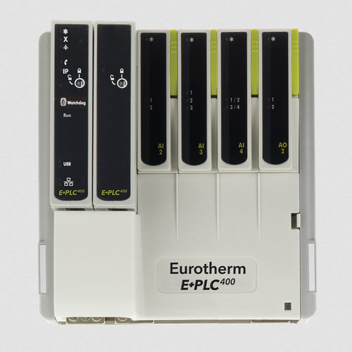 PLC integrato - Eurotherm® E+PLC400 - Watlow Electric Manufacturing Company - su rete Ethernet / modulare / di gestione