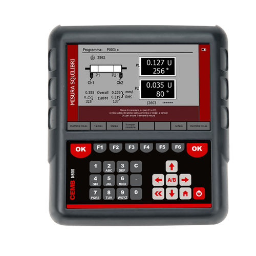 Analizzatore di vibrazioni per manutenzione predittiva - N600 - CEMB - per equilibratura / per misurazioni ambientali / portatile
