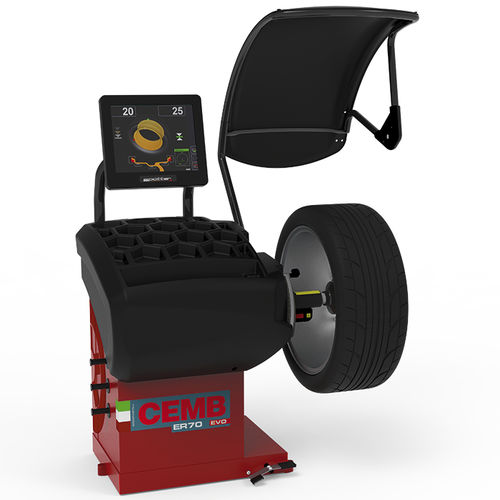 Equilibratrice per automobile - ER70 EVO - CEMB - con touch screen