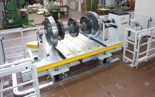 Macchina equilibratrice orizzontale - ZB4500-G-GV - CEMB - dinamico / idraulico / per assiali ferroviari