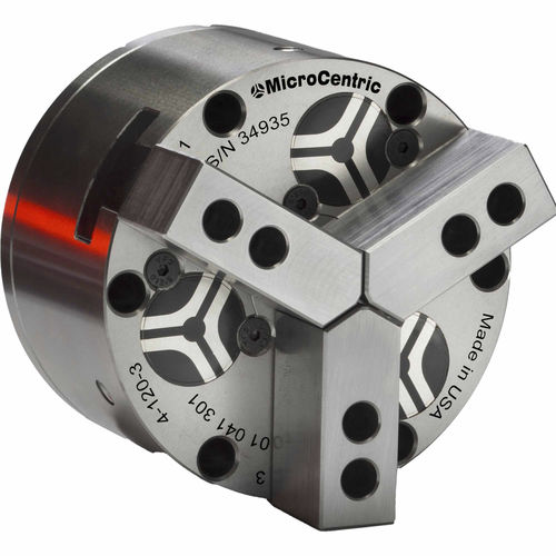 Mandrino automatico - Rotating Air Chucks - Microcentric - 3 ganasce / di precisione / pneumatico