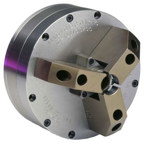 Mandrino automatico - SC/QC series - Microcentric - 3 ganasce / per lavorazione / a pinza