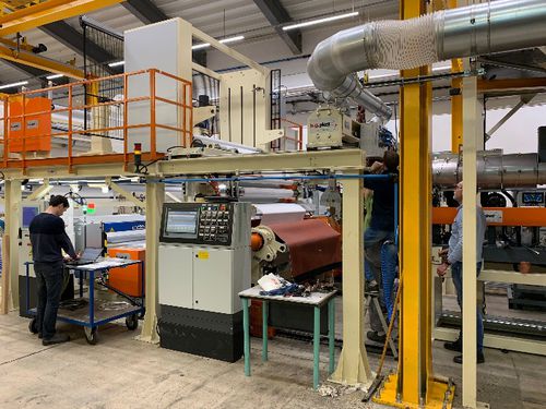 Linea di estrusione per rivestimento - B.G. PLAST S.r.l. - per PVC / per HDPE / per LDPE