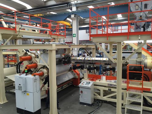 Linea di estrusione di lastre - B.G. PLAST S.r.l. - per termoplastici / per TPU