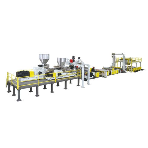 Linea di estrusione multistrato - JW series - Jwell Extrusion Machinery Co., Ltd., Shanghai - doppia vite / monostrato / con touch screen