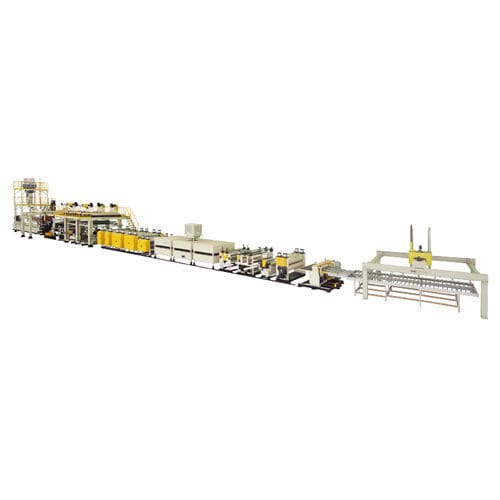 Linea di estrusione per pannelli - JWS1 series - Jwell Extrusion Machinery Co., Ltd., Shanghai - per rivestimento / per PE / per compositi acciaio-polimero