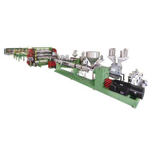 Linea di estrusione monostrato - JW1 series - Jwell Extrusion Machinery Co., Ltd., Shanghai - ad alto rendimento / controllata da PLC / con raffreddamento ad aria