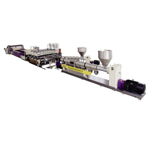 Linea di estrusione 3 strati - JWS130(80)-1320 - Jwell Extrusion Machinery Co., Ltd., Shanghai - per pannelli / per PP