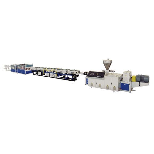 Linea di estrusione multistrato - JWG-PVC series - Jwell Extrusion Machinery Co., Ltd., Shanghai - doppia vite / con touch screen / controllata da PLC
