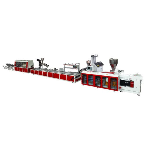 Linea di estrusione doppia vite - SJ series - Jwell Extrusion Machinery Co., Ltd., Shanghai - bivite conica / per profilati / per PVC