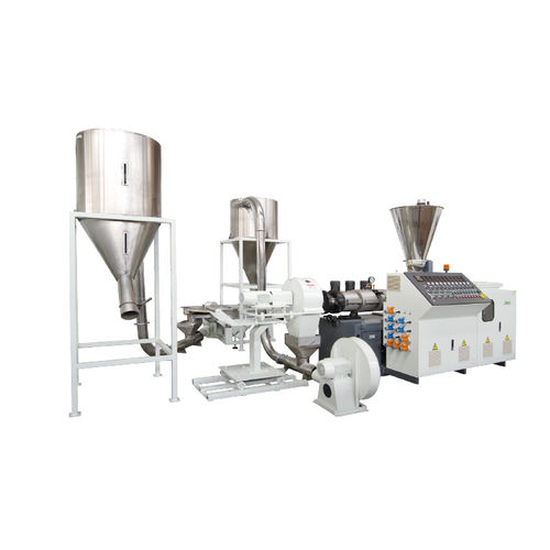 Linea di estrusione doppia vite - SJZ series - Jwell Extrusion Machinery Co., Ltd., Shanghai - con touch screen / controllata da PLC / compatta
