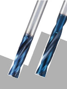 Punta integrale - AQUA Drill EX FLAT - NACHI America - multiuso / in carburo / a stelo lungo