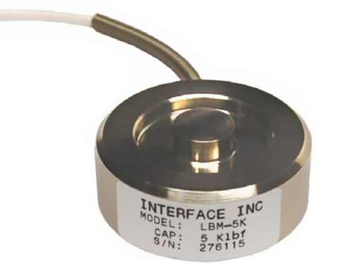 Cella di carico a compressione - 0.125 - 250 kN | LBM series  - Interface, Inc. - a bottone / per ponte estensimetrico / capacitiva