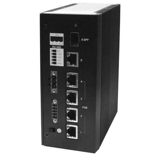Switch Ethernet 4 porte - AES-5204 - ARBOR Technology Corp. - gigabit / PoE / industriale