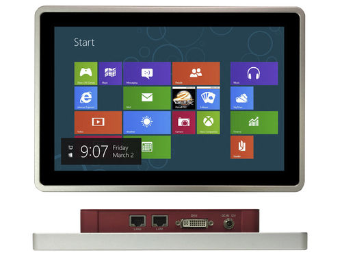 Panel PC di LCD - ASLAN-W810C - ARBOR Technology Corp. - con touch screen capacitativo / 12" / Intel® Celeron N2930