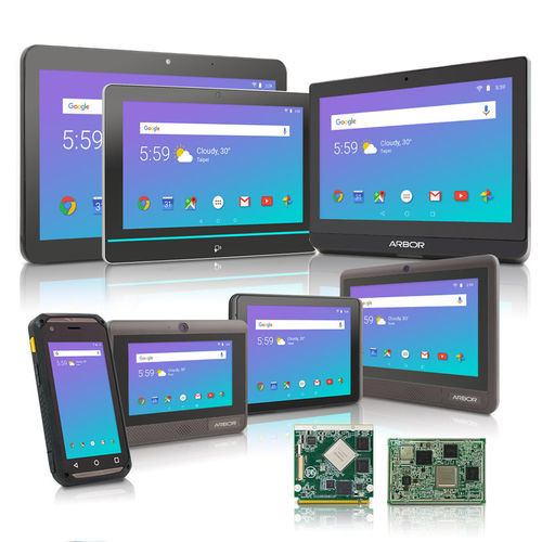 Panel PC con touch screen - ARBOR Technology Corp. - ARM Cortex / industriale