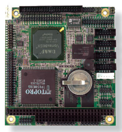 Modulo CPU PC/104 - Vortex86SX x86 Embedded SoC, 300 MHz, 128 MB | Em104-i423 - ARBOR Technology Corp. - x86 / embedded