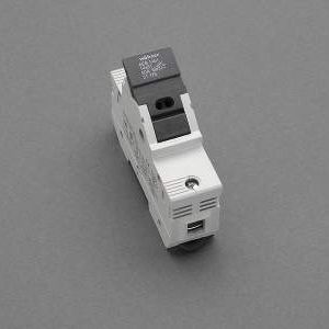 Porta fusibile cilindrico - 31115 - Wöhner - su guida DIN / IEC / UL