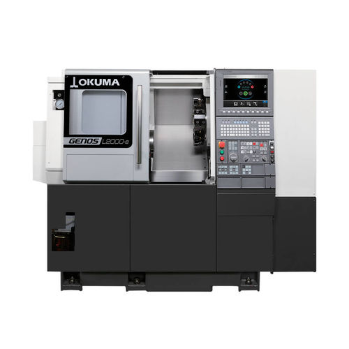 Tornio CNC - GENOS L2000-E - OKUMA - orizzontale / 2 assi / A2-6