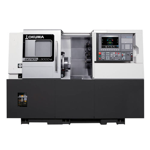 Tornio CNC - GENOS L3000-E - OKUMA - orizzontale / 2 assi / A2-8