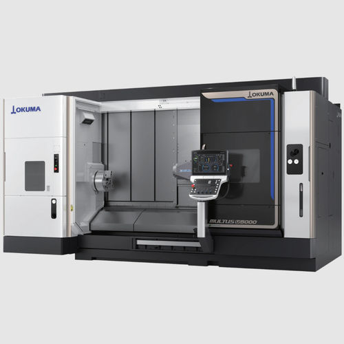 Centro di tornitura-fresatura CNC - MULTUS U5000 - OKUMA - orizzontale / 3 assi / a montante mobile