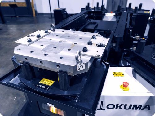 Cambio pallet fisso - Single-Level Pallet Pool - OKUMA - idraulico / automatizzato / mobile
