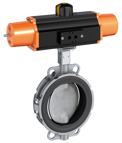 Valvola a farfalla - Z 611-K - EBRO ARMATUREN Gebr. Bröer GmbH - a comando pneumatico / per bevande / wafer