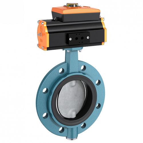 Valvola a farfalla - M 015-A - EBRO ARMATUREN Gebr. Bröer GmbH - pneumatica / con flangia