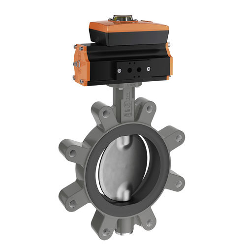 Valvola a farfalla - Z 414-A - EBRO ARMATUREN Gebr. Bröer GmbH - a comando pneumatico / di controllo / di arresto