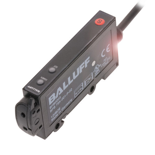 Sensore fotoelettrico rilevatore tipo barriera - BFB0003 - Balluff GmbH - rettangolare / LED / in fibra ottica