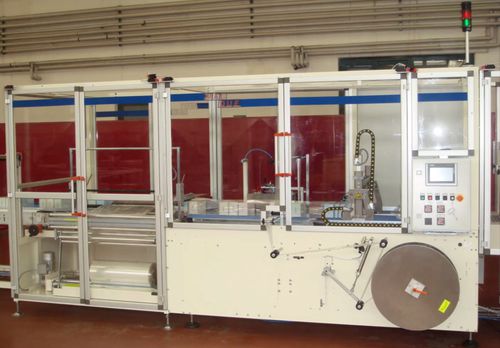 Macchina per imballaggio automatica - M80 -FT - MACDUE - con film termoretraibile / per cartone