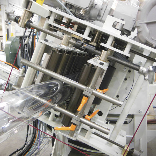 Linea di coestrusione 5 strati - Bi-Oriented Sausage Casing Line - Macro Engineering & Technology Inc. - 7 strati / film soffiato / per PE