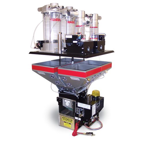 Miscelatore-dosatore di granulato - WSB-140MP - Maguire Products Inc. - gravimetrico / pneumatico / a tramoggia
