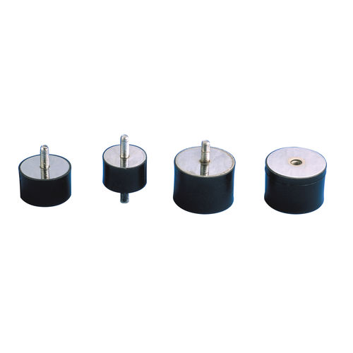 Supporto antivibrazione cilindrico - RADIAFLEX®  - PAULSTRA - in acciaio dolce / in elastomero / filettato