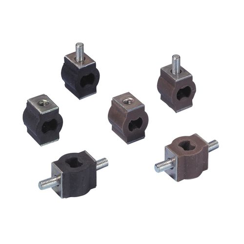 Supporto antivibrazione quadrato - S.L.F. - PAULSTRA - in metallo / in silicone / bassa frequenza