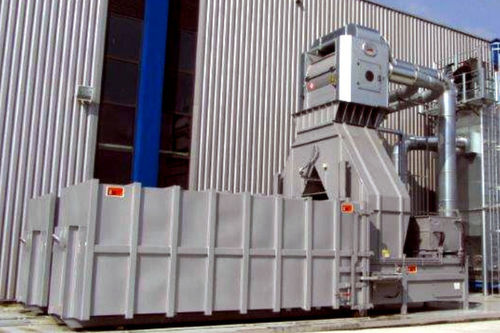 Compattatore per rifiuti carta - NESTRO Lufttechnik GmbH - per plastica / per raccolta differenziata / fisso