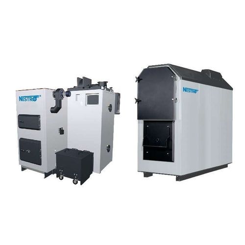 Caldaia ad acqua calda - LIGNOTHERM series - NESTRO Lufttechnik GmbH - a biomassa / focolare a griglia inclinata