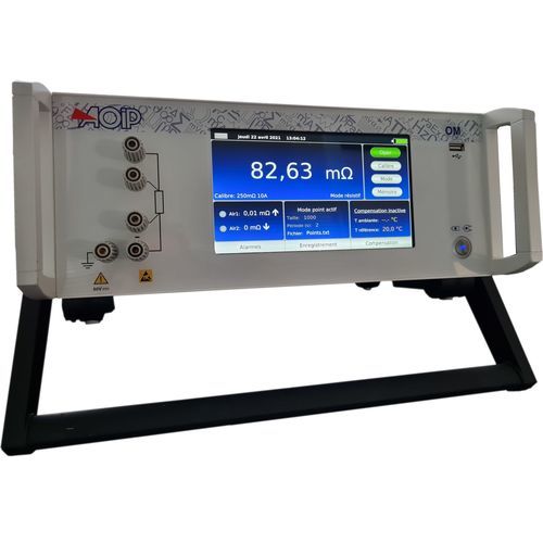 Micro-ohmmetro digitale - OM27 - AOIP - da banco / 4 cavi / a batteria