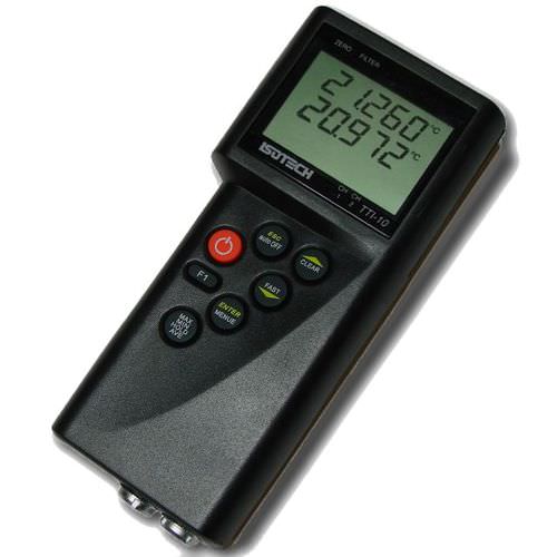 Termometro a doppio canale - TTI 10  - AOIP - a termocoppia / a resistenza di platino / con display LCD